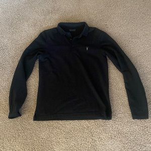 AllSaints Mode Merino Ls Polo